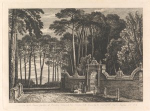 Poort naar de Bloementuin bij Farnley door Unknown artist
