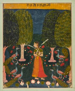 Gauri Ragini, folio uit een <em>Ragamala</em> door Unknown artist