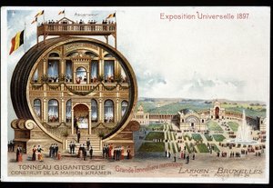 Gigantisch vat - Maison Kramer - Wereldtentoonstelling van 1897 in Brussel