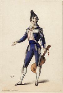 Giorgio Ronconi in de rol van Figaro in Gioacchino A. Rossini