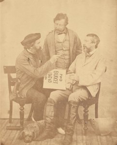 [Groepsportret van drie mannen, India]. door Unknown artist