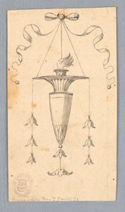 Hangende vuurpot door Unknown artist