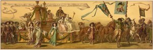 Hans Makarts processie van de stad Wenen door Unknown artist