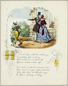 Hart en hoop met liefde verstrengeld (valentijn) door Unknown artist