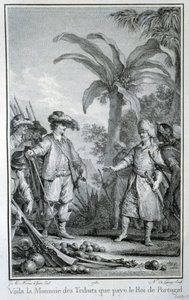 Hier is de munt van schattingen die de koning van Portugal betaalt: handel van de Portugezen in de koloniën - in 