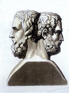Herodotus (484 v.Chr. - 425 v.Chr.), Griekse historicus en Thucydides (ca. 465 v.Chr. - 395 v.Chr.), Griekse historicus
