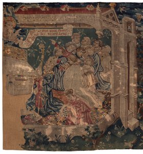 Geschiedenis van Sint Piat en Sint Eleuthère, Scène 1: de Sint Piat wordt naar Doornik gestuurd om het geloof te prediken