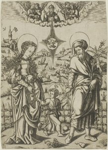 Heilige Familie door Unknown artist