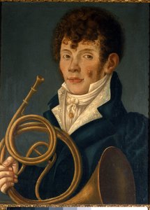 Hoornblazer (suonatore di corno) door Unknown artist