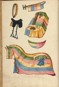 Paard harnas door Unknown artist