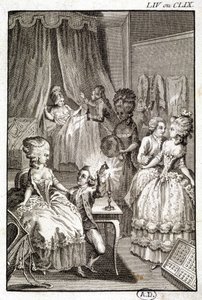 Gesloten huis - gravure