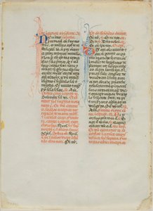 Verlucht manuscriptblad