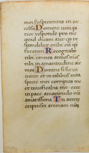 Verlucht manuscriptblad door Unknown artist