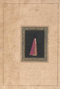 Indiase vrouw in rode en gouden jurk