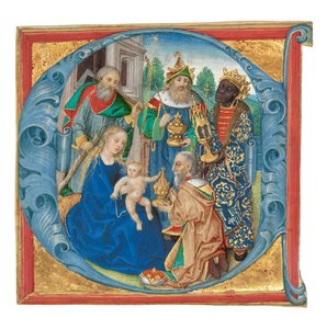 Begin E: De aanbidding van de Wijzen door Unknown artist