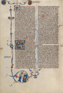 Beginletter O: Bisschoppen en monniken door Unknown artist