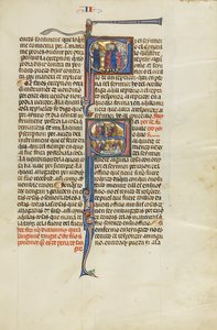 Initial S: Een advocaat voor een groep mannen; Initial S: Een advocaat met cliënten voor een rechter en Een rechter, advocaat en cliënten aan het ziekbed van een man door Unknown artist