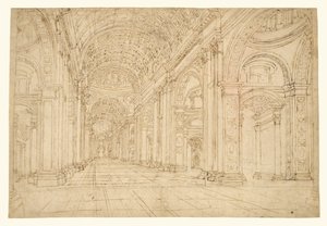 Interieur van de Sint-Pietersbasiliek