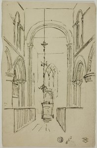 Interieur van een Kathedraal door Unknown artist