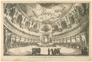 Interieur van de Nieuwe Concertzaal, Venetië