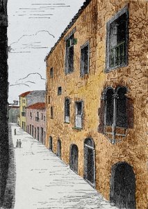 Eiland Madeira (Portugese archipel Madeira). Het huis van Christoffel Columbus (1451-1506) in Funchal door Unknown artist