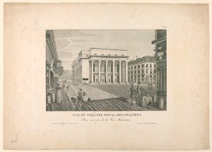 Italiaans theater, Parijs door Unknown artist