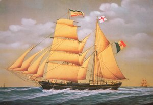 Italiaanse schoener-brik 