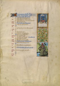 Januari Kalenderblad; Smullen; Waterman door Unknown artist