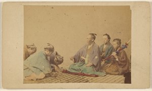 Japanse hoge officieren. door Unknown artist