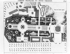 Franse tuin van Peer Trianon - in 