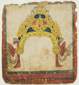 Rituele kroon met juwelen, uit een set inwijdingskaarten (Tsakali)