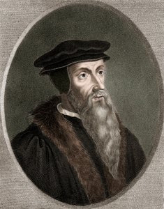 John Calvin - Jean Calvin 1509-1564 - gravure - 19e eeuw