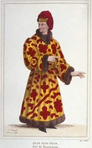 Jan zonder Vrees (1371-1419), Hertog van Bourgondië (gravure 1830) door Unknown artist