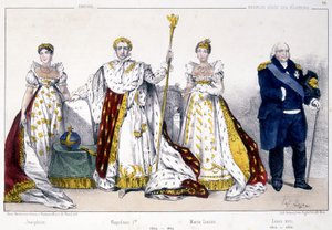 Joséphine, Napoleon 1er, Marie Louise en Lodewijk XVIII - in 