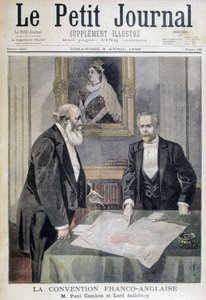 De Frans-Engelse conventie: M. Paul Cambon en Lord Salisbury - in 