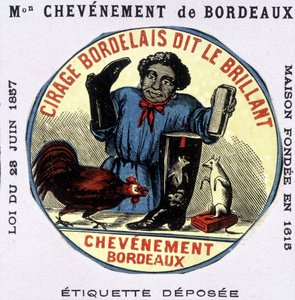 Etiket van "Bordelais polish genaamd le Brillant: Chevènement de Bordeaux", 19e eeuw door Unknown artist