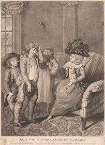 Lady Gorget die Rekruten Werft voor Cox Heath door Unknown artist