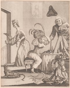 Dame Bereidt Zich Voor op een Avond op een Bal door Unknown artist