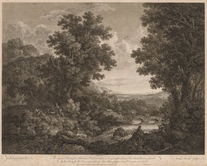 Landschap door Unknown artist