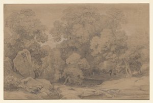 Landschap door Unknown artist