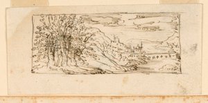 Landschap met brug