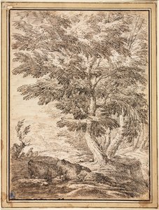 Landschap met Boomgroep door Unknown artist