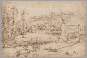 Landschap met Rivier en Molen