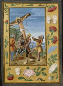 Blad uit een Getijdenboek: De Kruisverheffing door Unknown artist