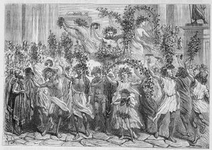 De feesten van Bacchus in Athene (Oud Griekenland) - in “Les merveilles de l
