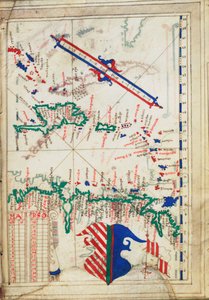 Kleine Antillen en Caribische Zee, c.1550-60 door Unknown artist