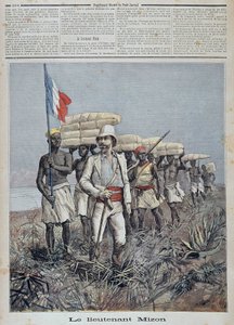 Luitenant Mizon leidt een verkenningskolom in Centraal-Afrika - in 