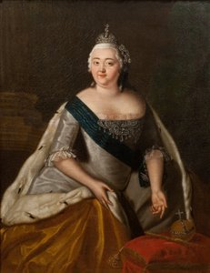 De keizerin Elisabeth van Rusland - Portret van keizerin Elisabeth van Rusland (1709-1762), Anoniem door Unknown artist