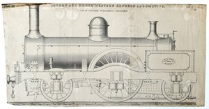 London and North Western Express Locomotive plaat 112