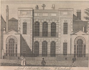 Het huis van Lord Cathcart, Whitehall; pagina 58 (Volume One) door Unknown artist
